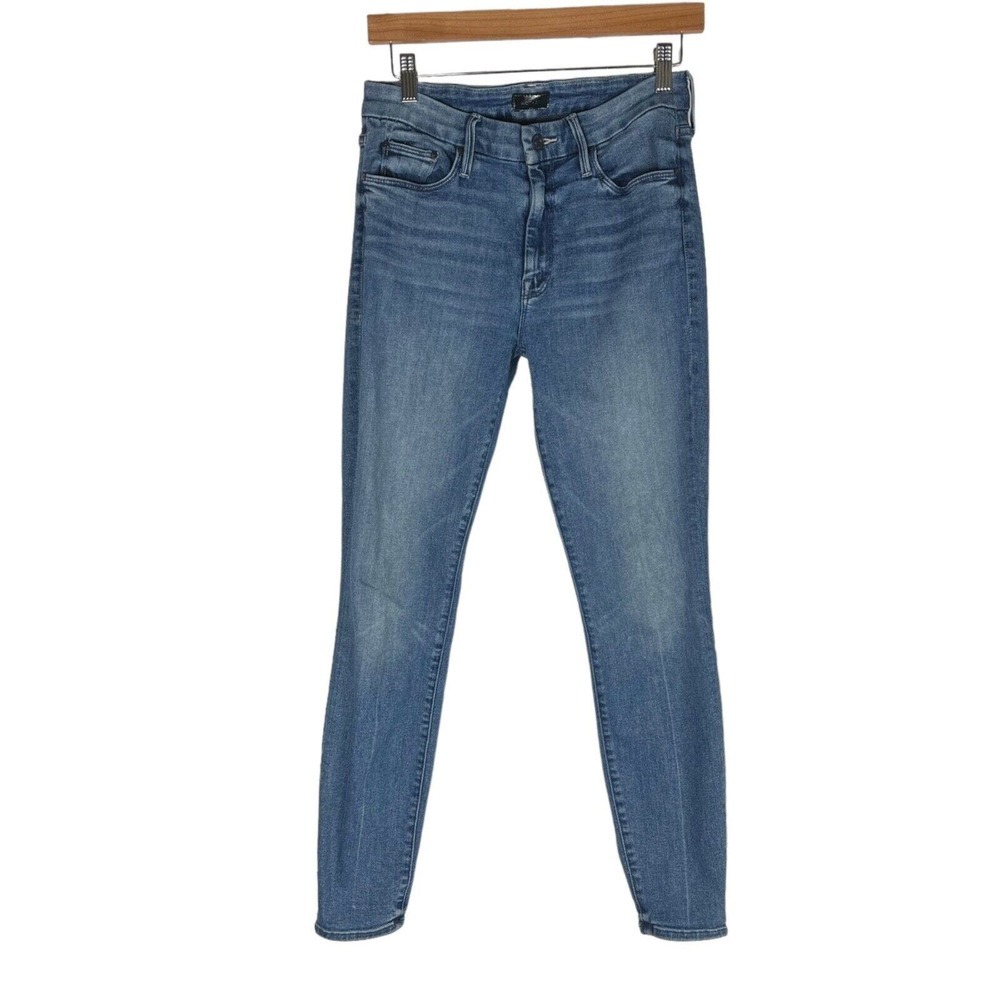 MOTHER Women's Skinny Jeans in Medium Blue Wash